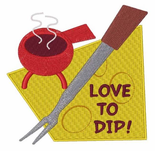 Picture of Love To Dip Machine Embroidery Design