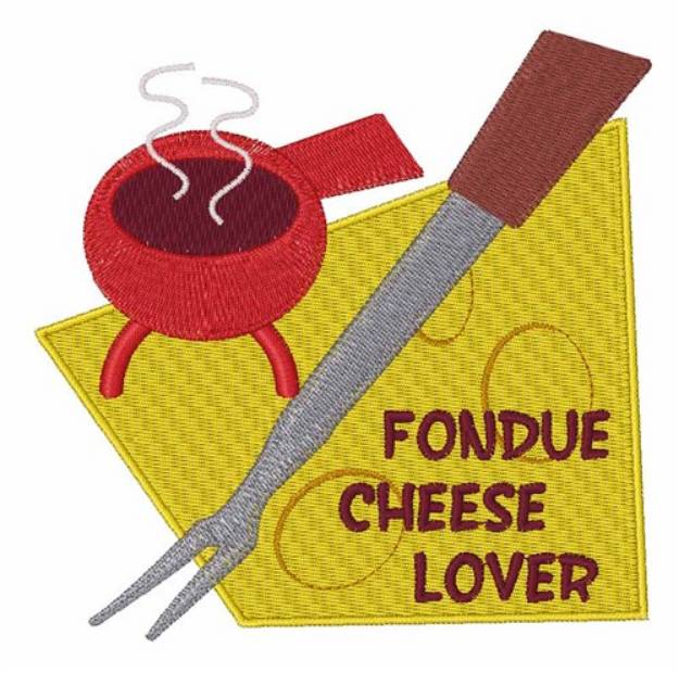 Picture of Fondue Cheese Lover Machine Embroidery Design