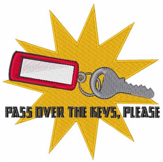 Picture of Pass Over The Keys Machine Embroidery Design