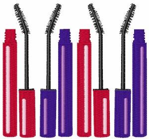 Picture of Red & Purple Mascaras Machine Embroidery Design