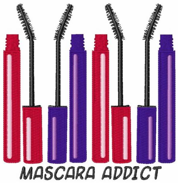 Picture of Mascara Addict Machine Embroidery Design