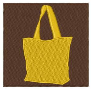 Picture of Yellow Cloth Bag Machine Embroidery Design