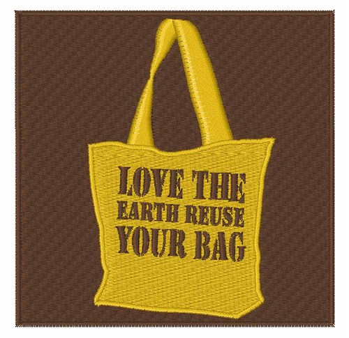 Love The Earth Reuse Machine Embroidery Design