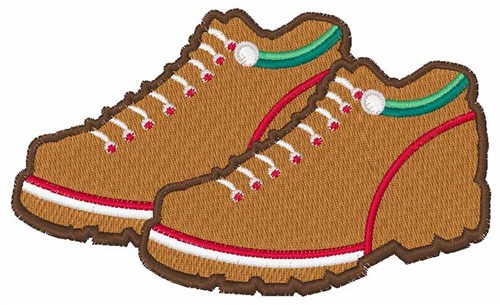 Hiking Shoes Machine Embroidery Design