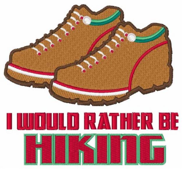 Picture of Rather Be Hiking Machine Embroidery Design