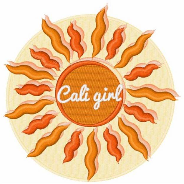 Picture of Cali Girl Machine Embroidery Design