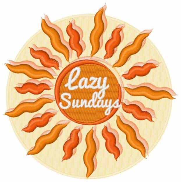 Picture of Lazy Sundays Machine Embroidery Design