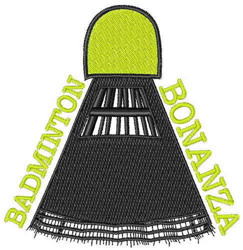 Badminton Bonanza Machine Embroidery Design