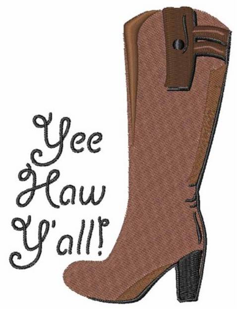 Picture of Yee Haw Y’all Machine Embroidery Design