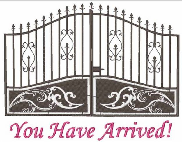 Picture of You Have Arrived Machine Embroidery Design