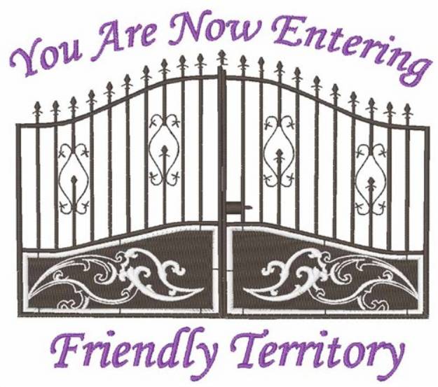 Picture of Entering Friendly Territory Machine Embroidery Design