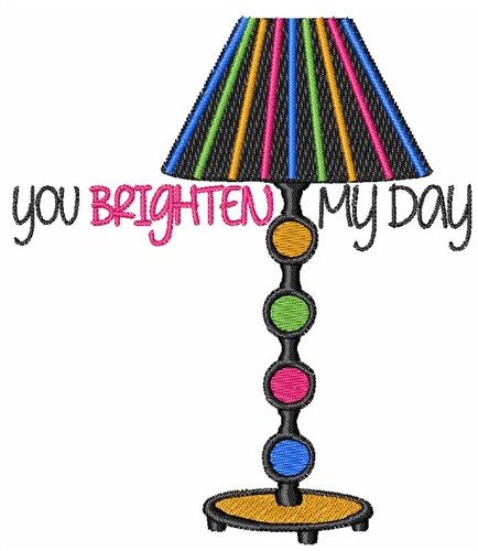 You Brighten My Day Machine Embroidery Design