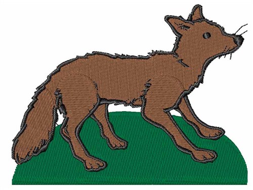 Brown Fox Machine Embroidery Design
