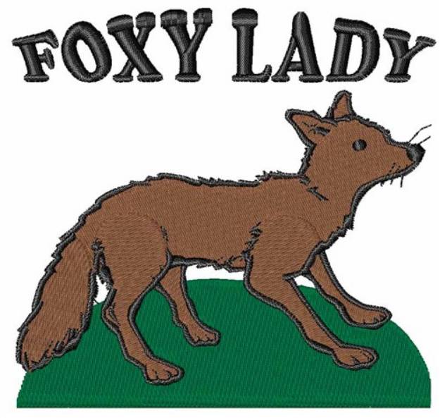 Picture of Foxy Lady Machine Embroidery Design