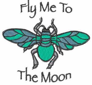 Picture of Fly Me To The Moon Machine Embroidery Design