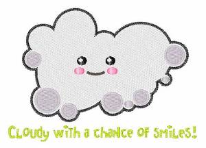 Picture of Smiling Cloud Machine Embroidery Design