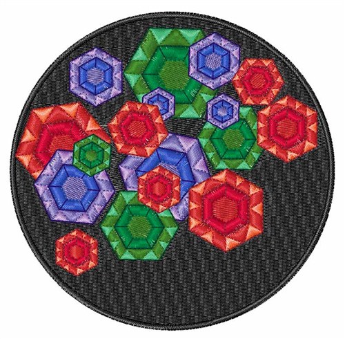 Gemstones Machine Embroidery Design
