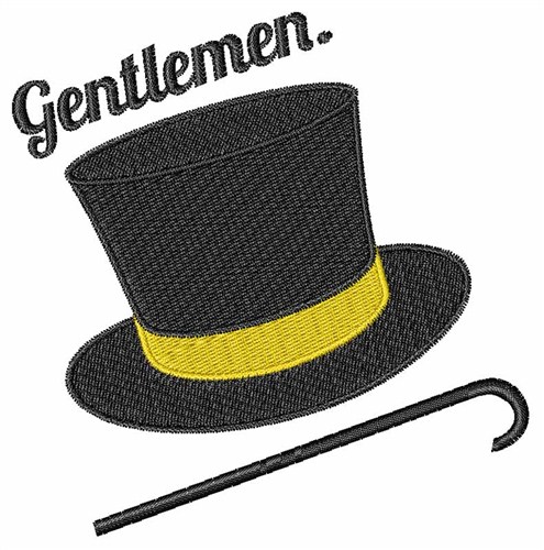 Gentlemen Machine Embroidery Design