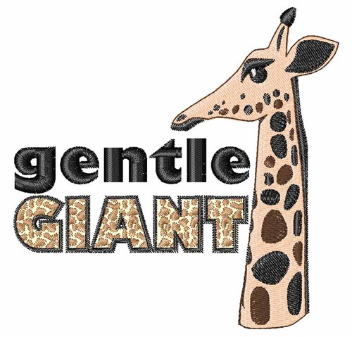 Gentle Giant Machine Embroidery Design