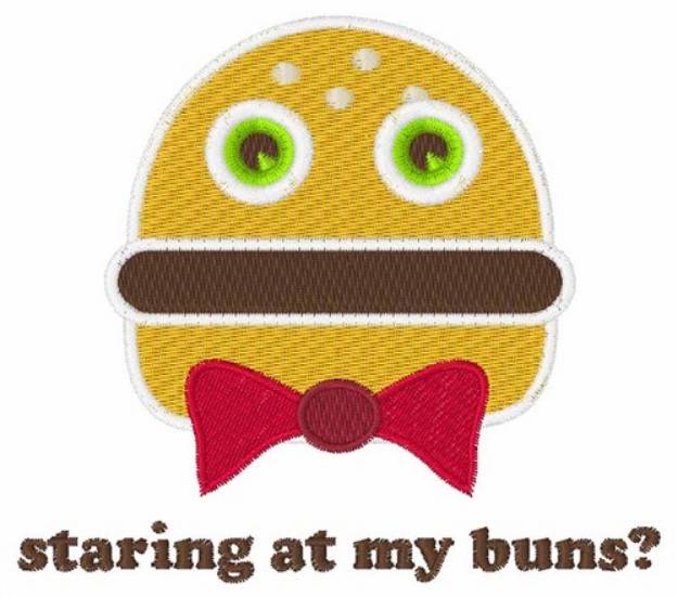 Picture of Staring At My Buns? Machine Embroidery Design