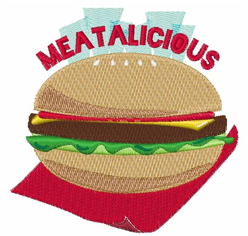 Meatalicious Machine Embroidery Design