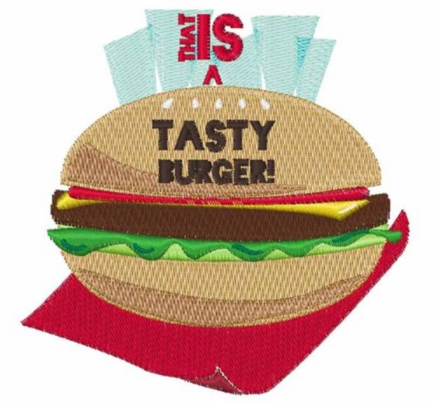 Picture of Tasty Burger Machine Embroidery Design
