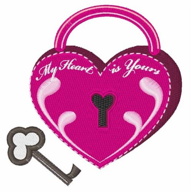 Picture of My Heart Is Yours Machine Embroidery Design