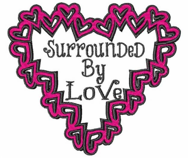 Picture of Surrounded By Love Machine Embroidery Design