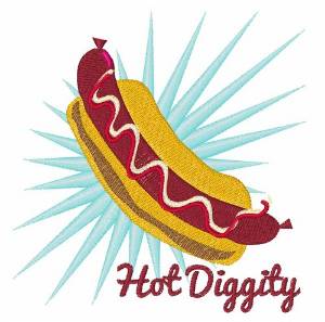 Picture of Hot Diggity Machine Embroidery Design