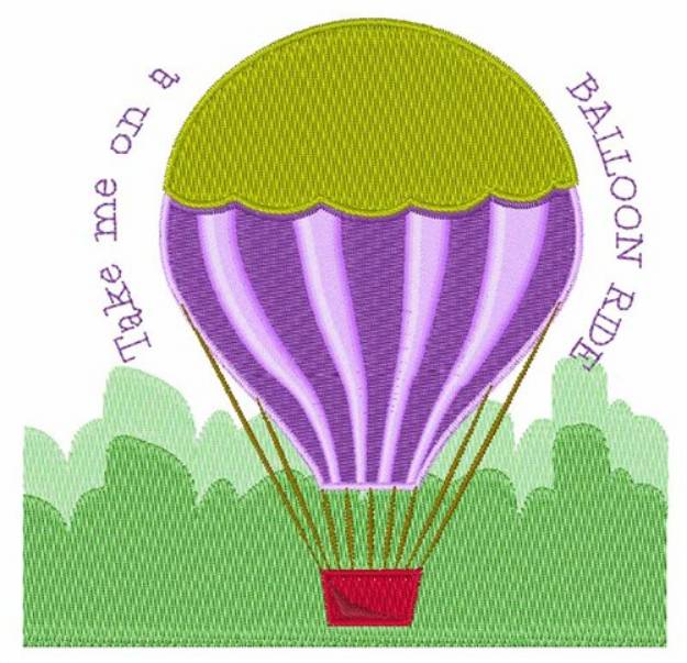 Picture of Balloon Ride Machine Embroidery Design