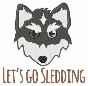 Picture of Lets Go Sledding Machine Embroidery Design