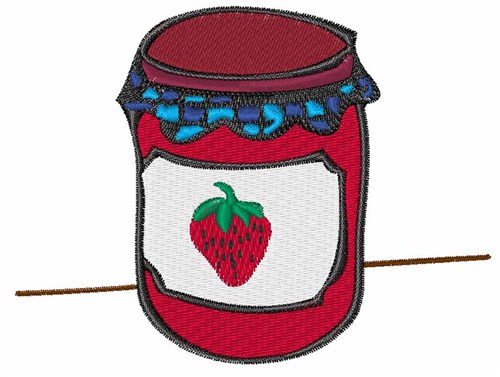Strawberry Jam Machine Embroidery Design
