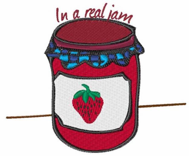 Picture of In A Real Jam Machine Embroidery Design