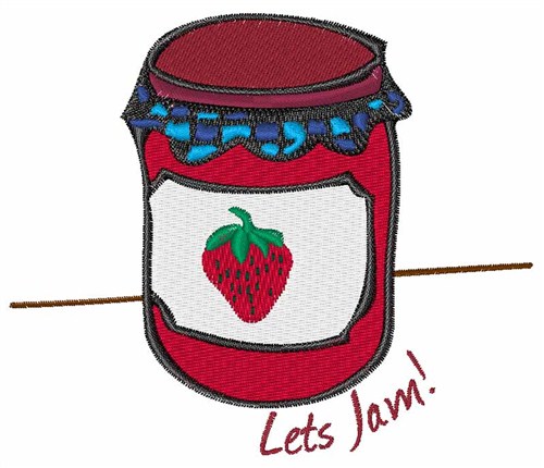 Lets Jam Machine Embroidery Design