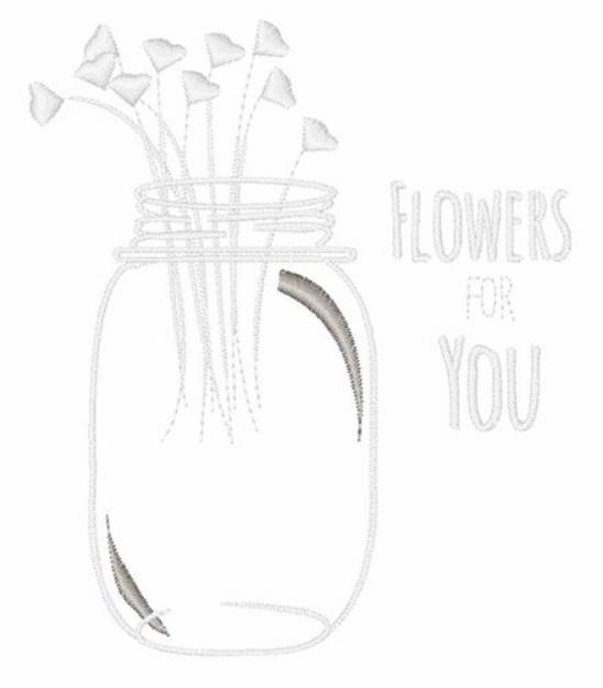 Picture of Flowers For You Machine Embroidery Design