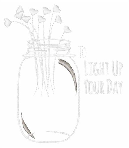 Light Up Your Day Machine Embroidery Design