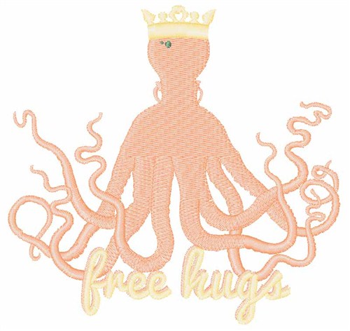 Free Hugs Machine Embroidery Design