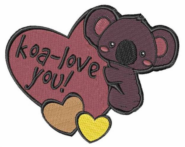 Picture of Koa-Love You Machine Embroidery Design