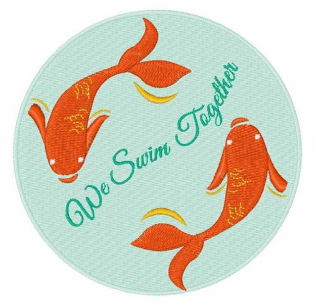 Picture of We Swim Together Machine Embroidery Design
