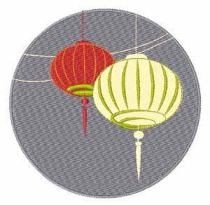 Picture of Chinese Lantern Machine Embroidery Design