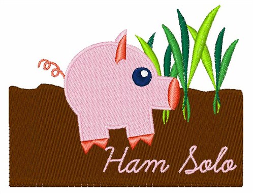 Ham Solo Machine Embroidery Design
