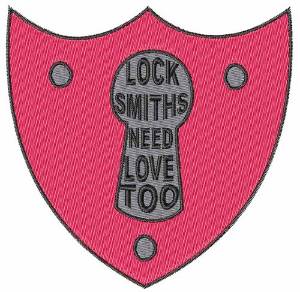 Picture of Locksmiths Need Love Machine Embroidery Design