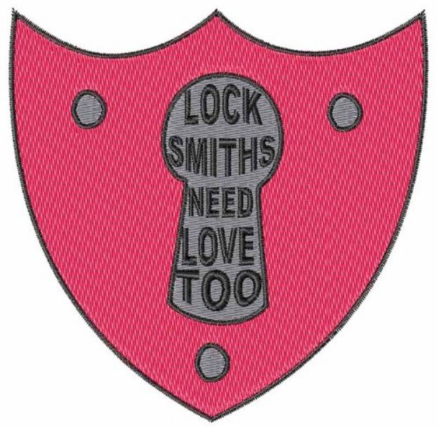 Picture of Locksmiths Need Love Machine Embroidery Design