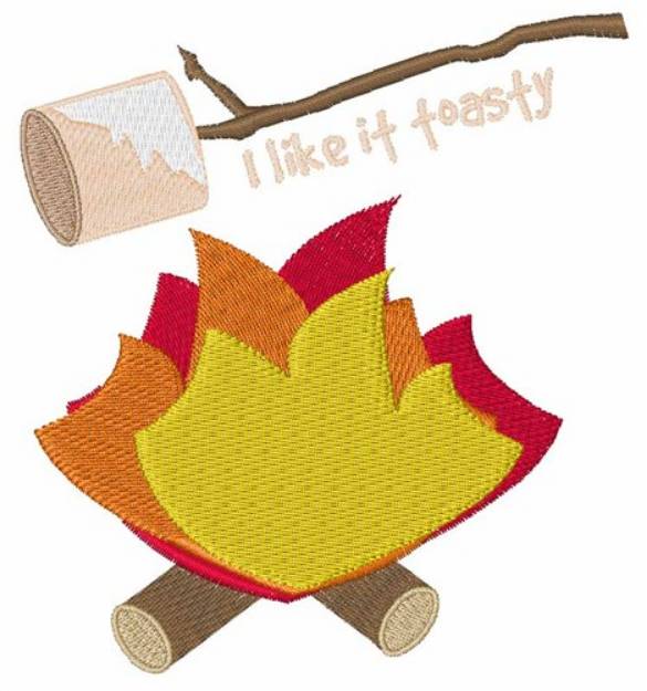 Picture of I Like It Toasty Machine Embroidery Design