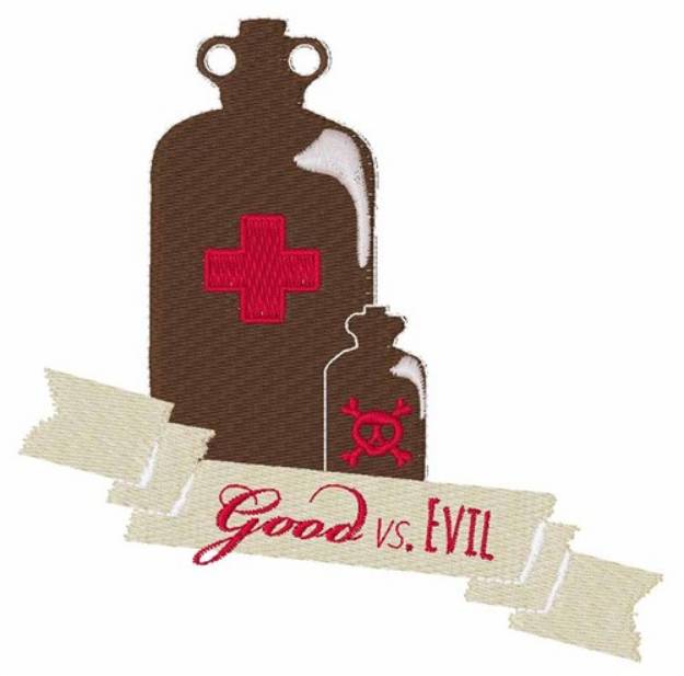 Picture of Good Vs. Evil Machine Embroidery Design
