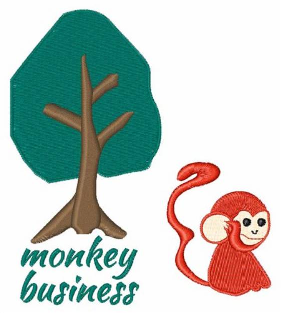 Picture of Monkey Business Machine Embroidery Design