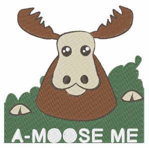 Picture of A-Moose Me Machine Embroidery Design