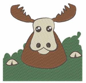 Picture of Moose Head Machine Embroidery Design