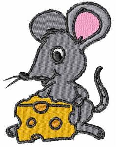 Picture of Mouse And Cheese Machine Embroidery Design