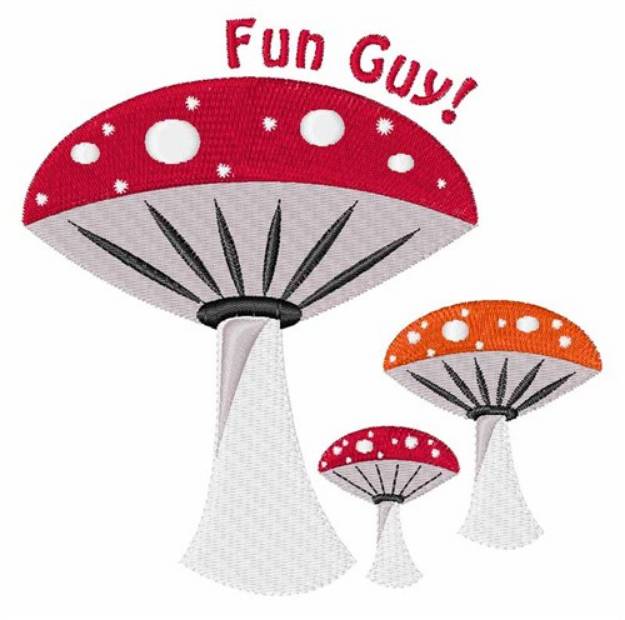 Picture of Fun Guy Machine Embroidery Design